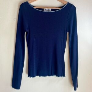 Rouje Paris Benoit Top in blue